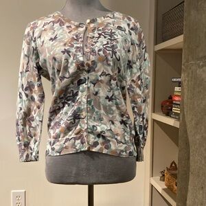 Banana republic floral cardigan, size medium